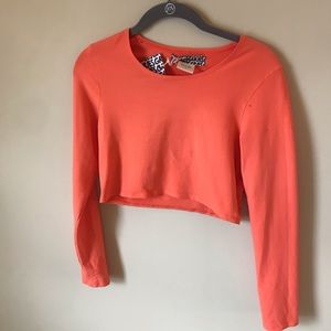 Cute bright orange crop